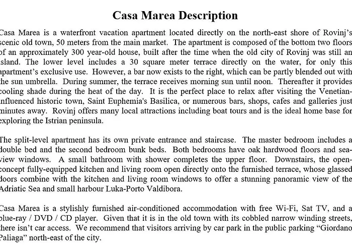 Apartamento Casa Marea Rovinj