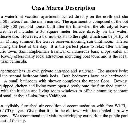 Apartament Casa Marea Rovinj